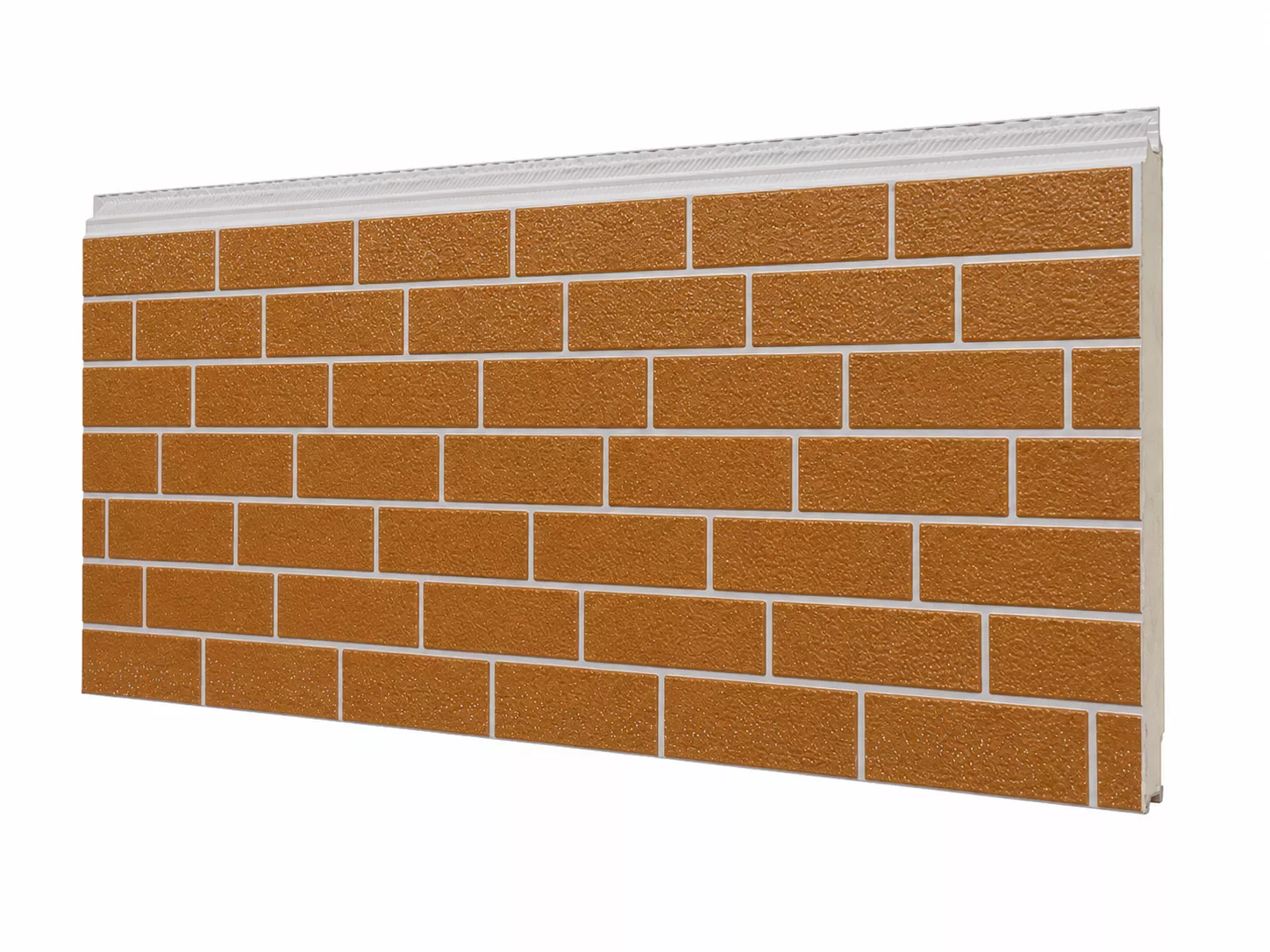 Çift-Tonlu Doğrusal Tuğla Desenli Metal Dış Cephe Paneli